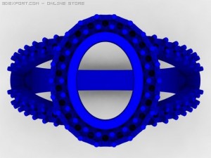engagement ring Modello 3D