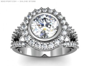 engagement ring Modelo 3D