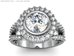 Verlobungsring 3D Modell