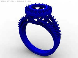 engagement ring 3D Model