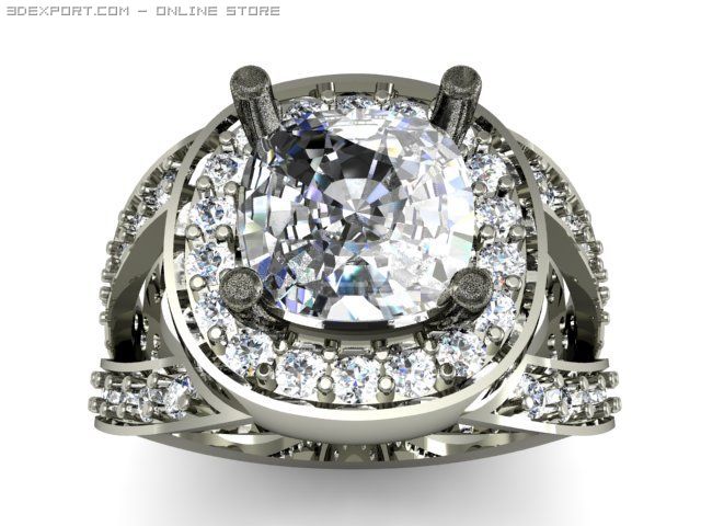 engagement ring 3D मॉडल .c4d .max .obj .3ds .fbx .stl .blend 