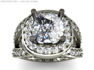 engagement ring Modelo 3D