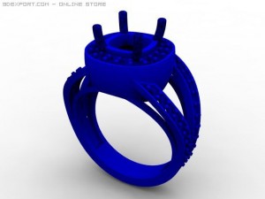 engagement ring 3D मॉडल