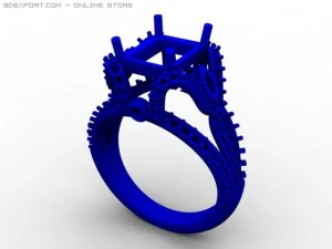 engagement ring 3D Model
