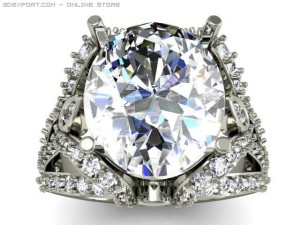 engagement ring Modelo 3D
