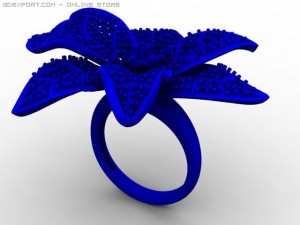 engagement ring Model 3D