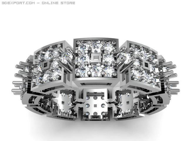 eternity band 3D Model .c4d .max .obj .3ds .fbx .stl .blend