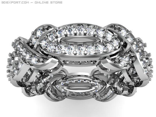 eternity band 3D Model .c4d .max .obj .3ds .fbx .stl .blend 