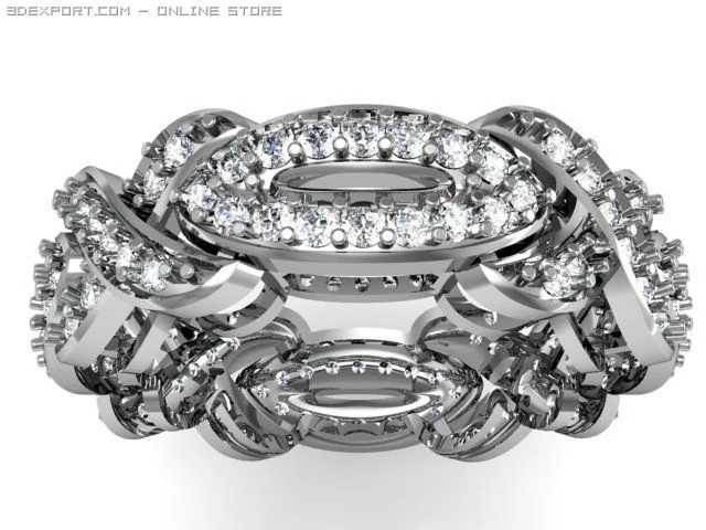 eternity band 3D Model .c4d .max .obj .3ds .fbx .stl .blend 