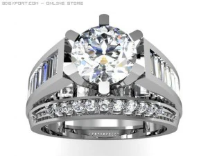 Verlobungsring 3D Modell