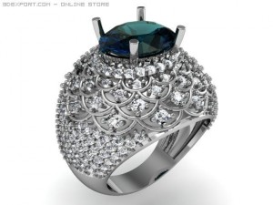 engagement ring 3D 模型