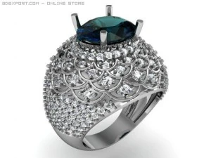 engagement ring 3D Model