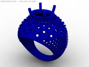 engagement ring 3D 模型