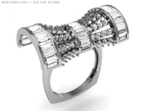 engagement ring 3D 모델