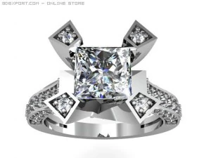 Verlobungsring 3D Modell