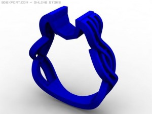 engagement ring Model 3D