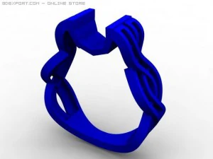 engagement ring 3D Model