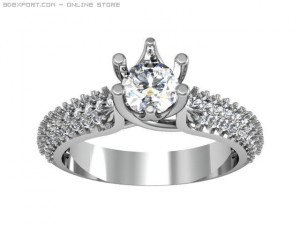 engagement ring Modelo 3D
