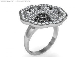 engagement ring 3D मॉडल