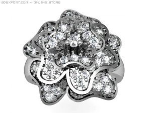 anello di fiori Modello 3D