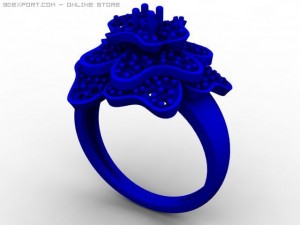 flower ring 3D-Modell