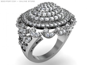 engagement ring Modelo 3D
