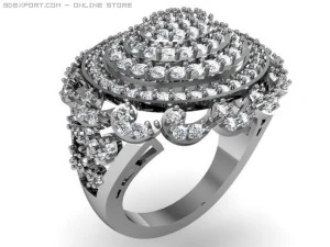 anello di fidanzamento Modello 3D