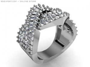 engagement ring 3D मॉडल