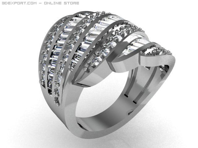 engagement ring Model 3D .c4d .max .obj .3ds .fbx .stl .blend 