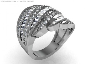 engagement ring 3D Model