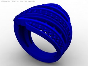 engagement ring Model 3D
