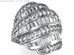 engagement ring Model 3D