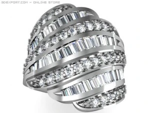 обручальное кольцо 3D Модель