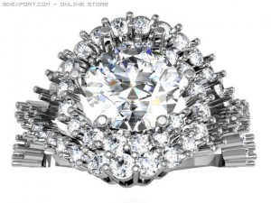 engagement ring Modelo 3D