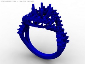engagement ring 3D Model