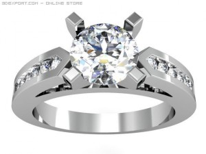 engagement ring Modelo 3D