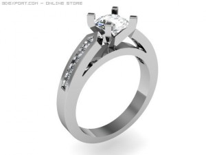 engagement ring Modèle 3D