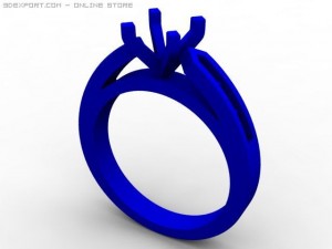 engagement ring Modèle 3D