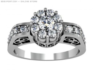 engagement ring Modelo 3D