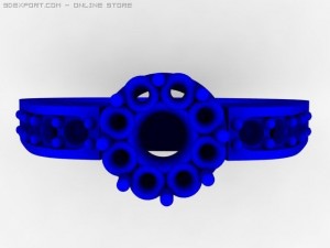 engagement ring 3D 模型