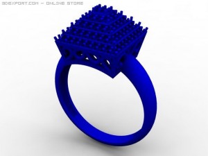 engagement ring 3D Модель