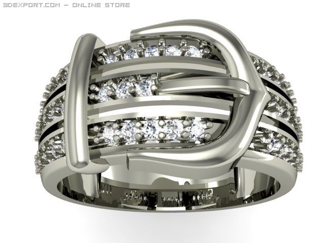 engagement ring 3D Model .c4d .max .obj .3ds .fbx .stl .blend 
