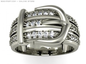 engagement ring Modelo 3D