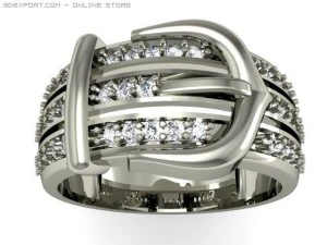 pierścionek zaręczynowy Model 3D