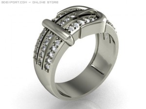 engagement ring 3D Model