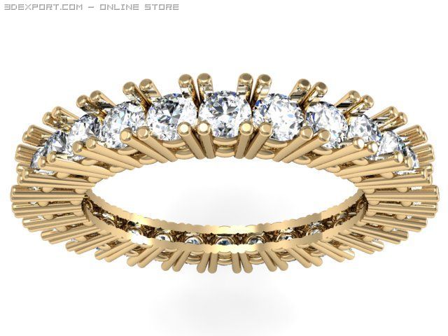 engagement ring 3D 模型 .c4d .max .obj .3ds .fbx .stl .blend
