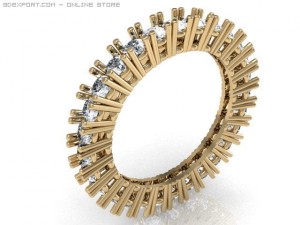 engagement ring 3D 模型