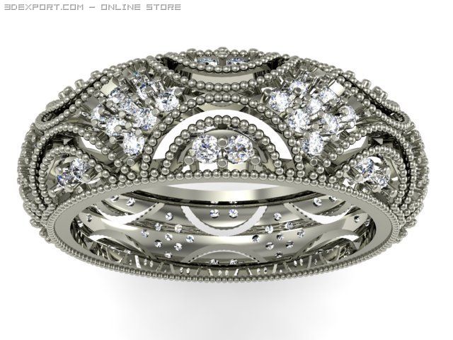 engagement ring Model 3D .c4d .max .obj .3ds .fbx .stl .blend 