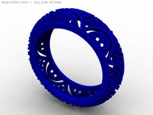 engagement ring Model 3D