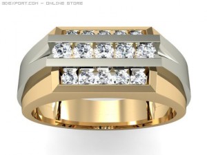 mens ring Modelo 3D